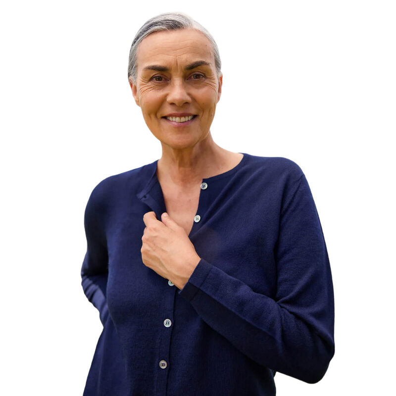 Royal Merino Classic Button Cardigan image number 1